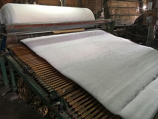 綺麗なヘンプ麻１００％の成型わたが出来ました。